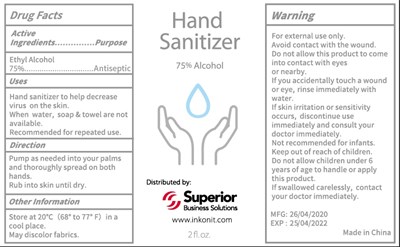 Image Description (Hand Sanitizer 75 Alcohol)